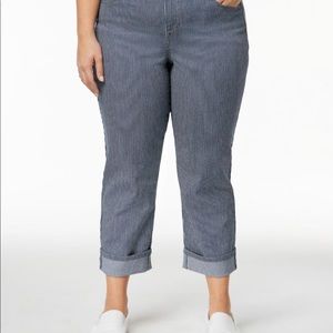 Style & Co.'s capri jeans Railroad Stripe